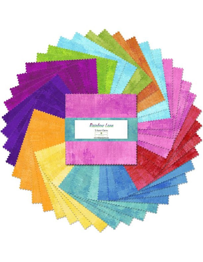 Rainbow Lane 5" Squares - Wilmington Prints