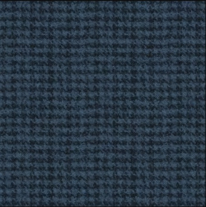 Woolies Flannel - Blue/Black Houndstooth - Maywood Studio