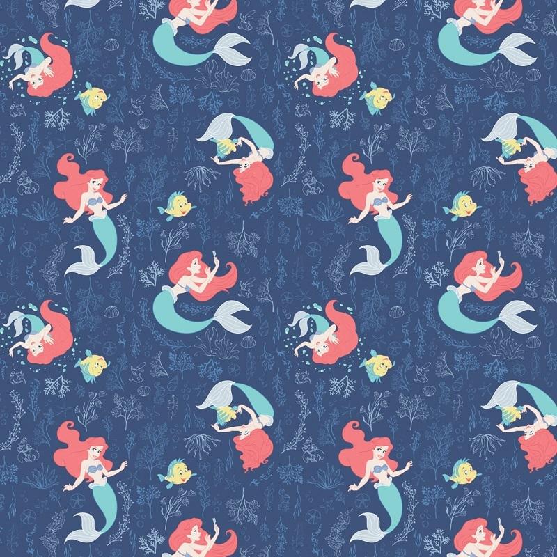 Little Mermaid II-Ariel & Flounder - Camelot Fabrics