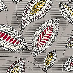 Harrison Park Gray Linear Floral - QT Fabrics