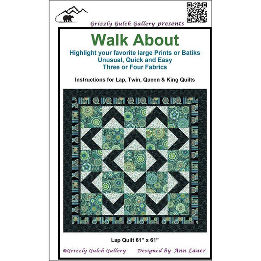 Walk About -- Quilt Pattern, #GGGWA