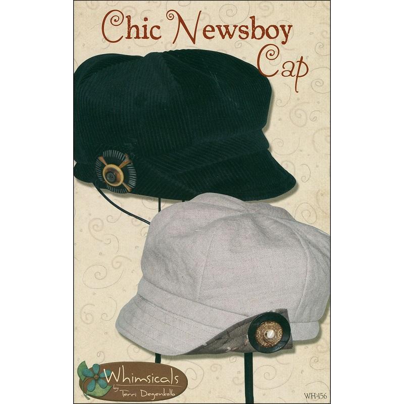 Chic Newsboy Cap Pattern -- 2 Sizes