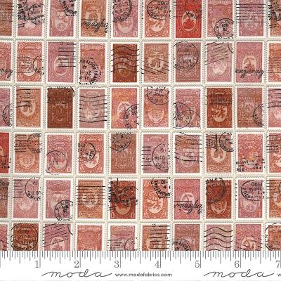 Flea Market Fresh - Red Stamps - Moda