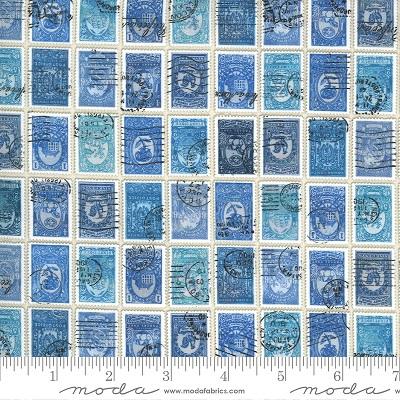 Flea Market Fresh - Blue Stamps - Moda