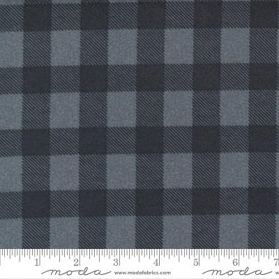 1/8 Yard Yuletide Gathering - Large Buffalo Plaid, Grey/Dark Grey - Moda