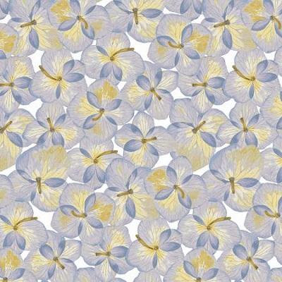 Pressed Floral -- Petunia Paper, Periwinkle - RJR Fabrics