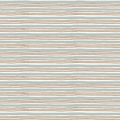 Wallflower -- Painterly Stripes, Navy - Cotton+Steel