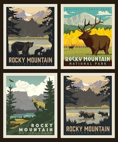 RB National Parks Panel -- Rocky Mountains - Riley Blake Designs