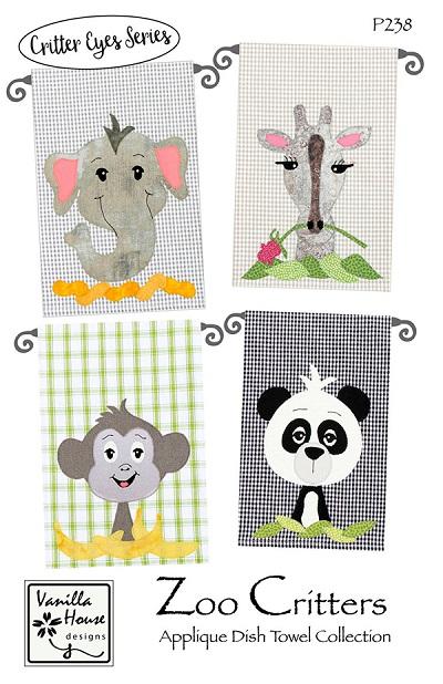 Critter Eyes Series--VH P238 Zoo Critters Applique