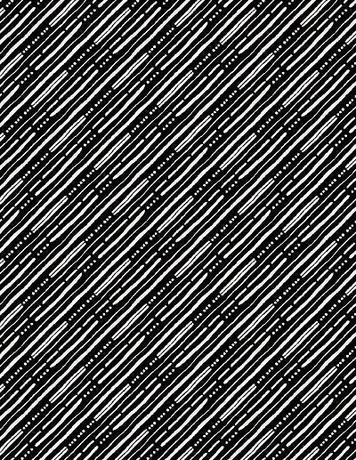 Paisley Place -- Diagonal Stripes Black - Wilmington Prints