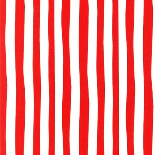 Celebrate Seuss Red & White Stripe - Robert Kaufman